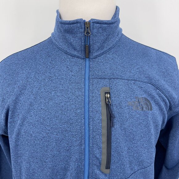 The North Face Men's Pullover Blue 1/4 Zip Fleece Lined Jacket L/G Large - Picture 1 of 5